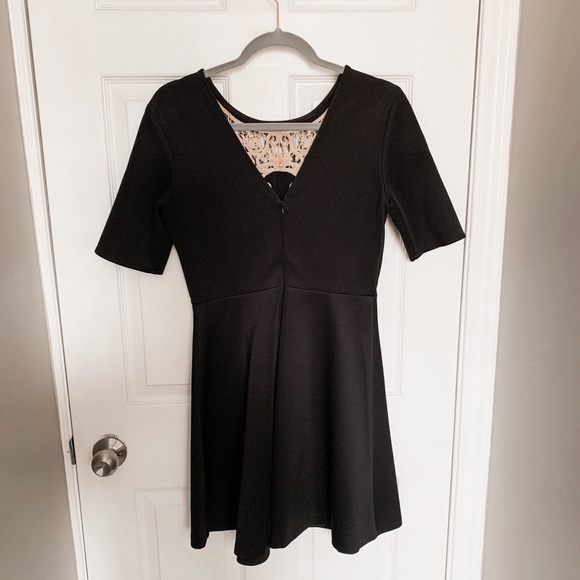 Jealous Tomato Short Dress - Black and Gold - Lace - Size Medium - Picture 3 of 5
